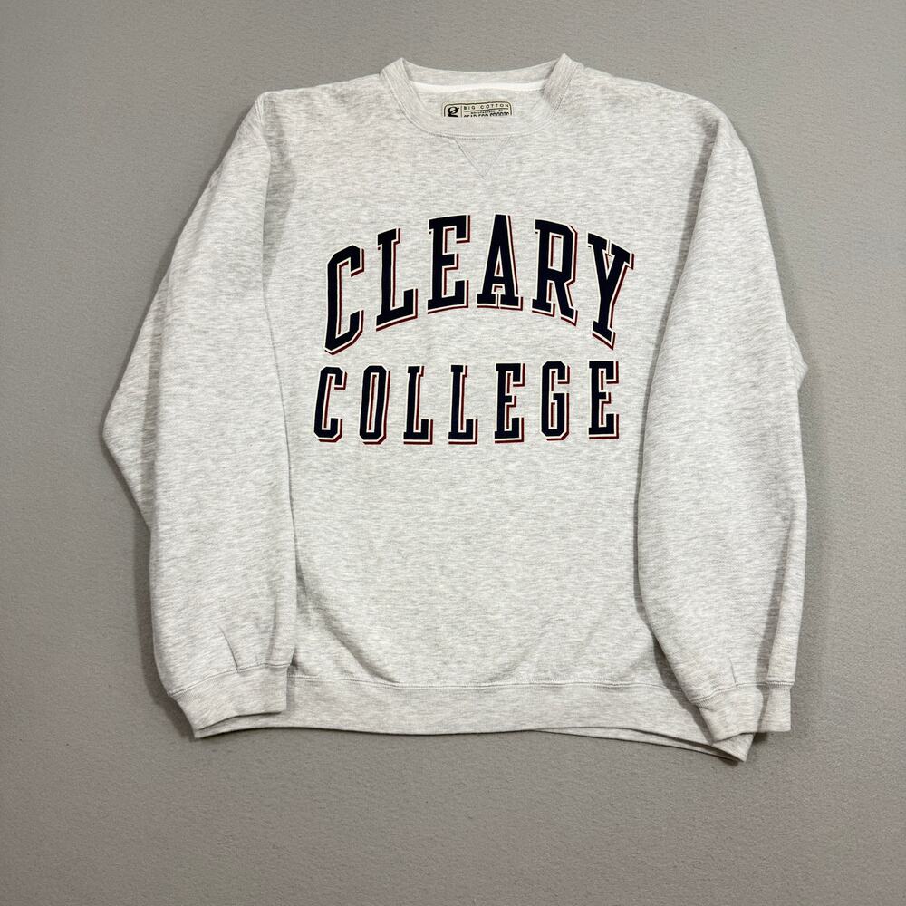 Vintage Cleary University College Sweatshirt Men's Extra Large Gray 90s Crewneck